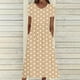thumbnail image 4 of Vestido Casual Pantalones para Mujeres Vestido de Cuello Alto Cintura Elástica Cuello en V Manga Corta Polka Dot Cuello Redondo Top, 4 of 5
