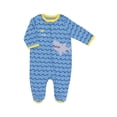 thumbnail image 3 of Funstuff Baby 3 Pack Zip Up Sleep N' Play Coveralls Newborn to Infant, 3 of 5