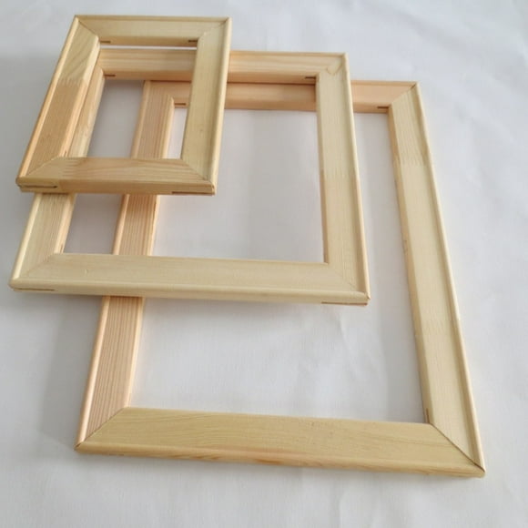 LINMOUA Large Framed Canvas Wood Frame Decorative Relax Calm Wood Frame for Canvas Oil Painting Nature DIY Frame Picture Inner Picture Frame