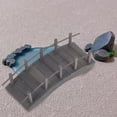 thumbnail image 4 of AURARMLET Arch Bridge Model Mini Wood Footbridge As Craft Enthusiasts Grey 1Pcs, 4 of 8