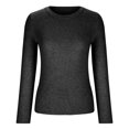 thumbnail image 4 of IROINID Chandail à Col Rond pour Femmes Couleur Unie Confortable Mi-Long Manches Longues Chandail d'Hiver, 4 of 8