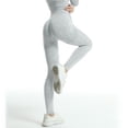 thumbnail image 7 of Celsior Compression Leggings 3D Workout Yoga Pants Butt Lift Booty Workout Tights 3D Gym Leggings for Women Full Length Buttery Soft Booty Butt Lifting Leggings Fitness Sport Pants Light Ashy S, 7 of 7
