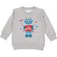 thumbnail image 2 of Inktastic Robot 3rd Birthday Toddler Sweatshirt, 2 of 4