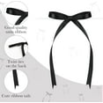 thumbnail image 3 of AUR 50pcs Black Satin Ribbon Bows 4.7''x7.1'' Twist Tie Bows for Cake Balloons Crafts Glass Gift Wrapping Coquette Birthday Wedding (Black), 3 of 7