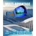 thumbnail image 4 of CRG Sports Ski Goggles 100% UV Protection Frameless Snowboard Goggles for Men,Women,Adults, 4 of 6