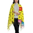 thumbnail image 2 of Honeii Multiplication Table2 Print Scarf Oversized Scarf Tassel Fall Winter Thick Scarf Warm Shawl Women,Women's Scarves & Wraps, 2 of 8