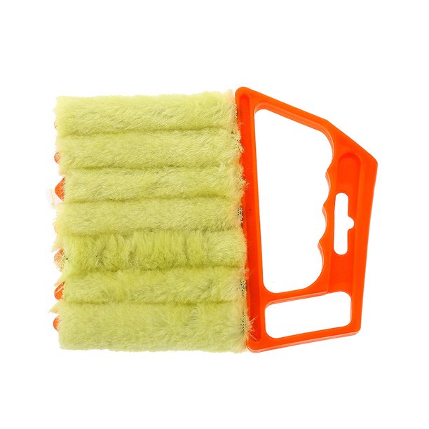 Limpiador de persianas para ventanas, cepillo para polvo, herramientas de microfibra para persianas de ventanas, aire acondicionado, polvo de persianas XBTCLXEBCO cepillo de limpieza de persianas con 7 dedos un rodillo entre cada listón