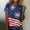 Multicolor, variant on Cavosen 4th of July Shirts for Women Petite Patriotic Short Sleeve Crew Neck Tops USA Star Striped Print T Shirts Lady XL Independence Day Casual Tops 4th of July Tunic Tees 2025 Patriotic Clothes