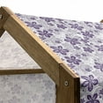 thumbnail image 4 of Floral Pet House, Graphic Abstract Gardening Theme with Petals and Curves, Outdoor & Indoor Portable Dog Kennel with Pillow and Cover, 5 Sizes, Purple Grey Purple, by Ambesonne, 4 of 4