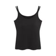 thumbnail image 2 of Women's Wirefree Padded Camisole with Adjustable Straps, Breathable Lightweight for Summer Sleepwear and Daily Lounge Wear, 2 of 8