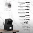 thumbnail image 2 of Knife Block Set, D.Perlla 16 Pieces German Stainless Steel Kitchen Knife Set with Carving Fork, Black, 2 of 8