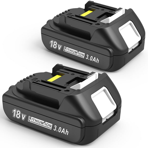 Batería Worthmah de 18 V, 3 Ah, x2 para Makita BL1815 BL1840B
