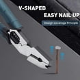 thumbnail image 3 of Industrial-Grade Multi-Function Cutting Pliers, 9-In-1 Compound Pliers, Heavy Duty Steel Wire Cutter & Nail Puller, Easy To Use, Compound Leverage Hand Tool For Home Repair, 3 of 9
