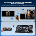 thumbnail image 6 of KEEPTIME 8000 mAh Wireless Portable Monitor, 15.6" 1080P IPS Laptop Screen, Second Computer Gaming Display with Speakers, Travel Monitor for Windows/Mac/Android/iOS/Gaming Console, 6 of 10
