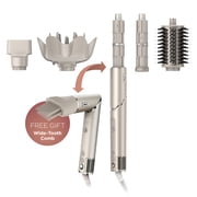 Shark FlexStyle Air Styling & Drying System, Hair Dryer, Curlers, Diffuser & Oval Brush, HD435 Stone