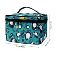 thumbnail image 6 of HELLHERO Blue-Green Abstract Large Capacity Makeup Organizer Bag Home Travel Office for Men and Women Polyester, 6 of 6