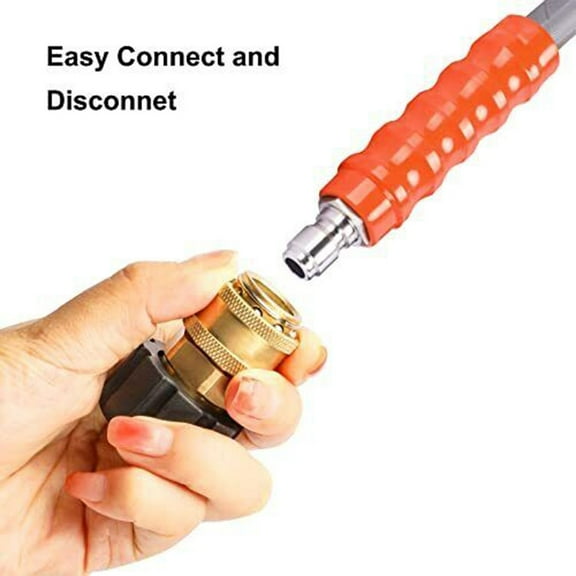 Pressure Washer Adapter Set M22 14mm To 3/8 Inch Quick Connect Quick Release Coupler Kit Male Plug Female Socket