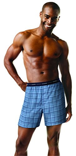 Details about   Hanes Men's Tagless Tartan Boxer with Exposed Waistband 