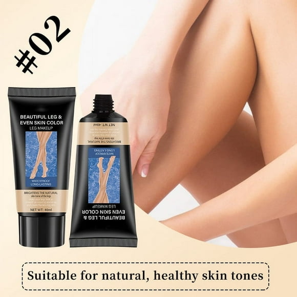 Binmer Concealer Beauty Leg Cream Waterproof Even Skin Tone Tanning Stocking Cream Leg Care Beauty Lotion 40g 2pc