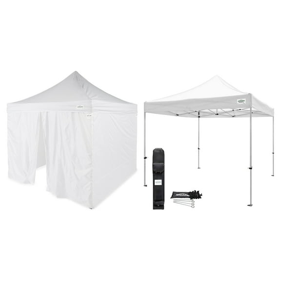 Caravan Canopy Commercial Tent Sidewalls with TitanShade Instant Canopy Kit