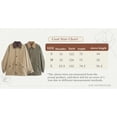 thumbnail image 5 of Mid-Length Oversized Canvas Jacket for Women with Contrast Corduroy Collar, Loose Fit Utility Coat, Lightweight Casual Workwear Outerwear, 5 of 5