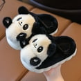 thumbnail image 2 of YLYL Fluffy Girl's Slippers Cute Cartoon Panda Plush Warm Cotton Slippers Anti Slip Home Outdoor Slippers, 2 of 9