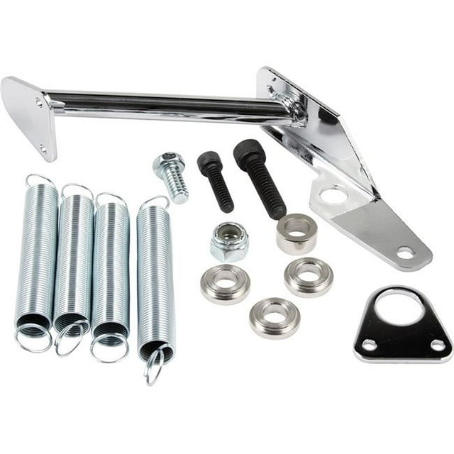 Allstar Performance ALL54168 Carburetor Mount Throttle Return Spring Kit, Chrome Plated