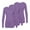 Violet Bruyère, variante sur Adar sous-Couches pour Femmes, Lot de 3 - T-Shirt de sous-Couche à Manches Longues Confortable