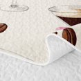 thumbnail image 5 of Manfei Fashion Goblet Pattern Quilt Full,Pink Coquette Bowtie Full Bedspread Sets,3pcs,1 Coverlet and 2 Pillowcases, 5 of 7