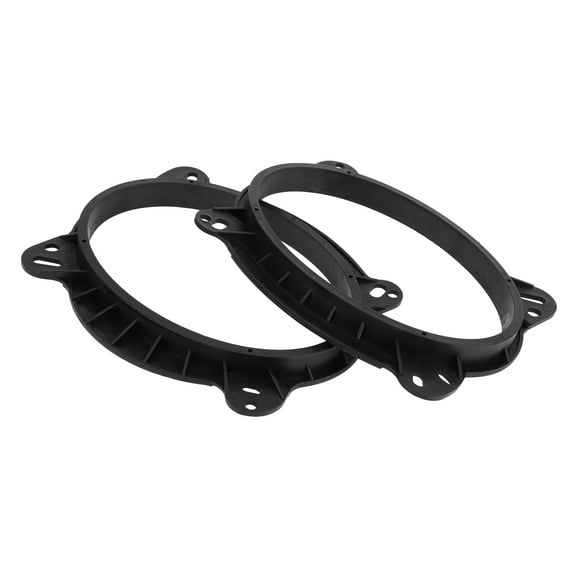 Unique Bargains Vehicle Speaker Spacer Ring 6x9" To 6.5" Tweeter Speaker Adaptor for 6x9" ABS 2pcs Universal