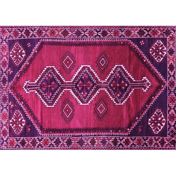 Ahgly Company Indoor Rectangle Persian Pink Traditional Area Rugs, 8' x 10'