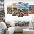 thumbnail image 1 of Rocky Blue Seashore Sunset, 1 of 1