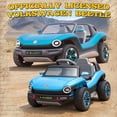 thumbnail image 4 of 12V Kids Ride On Car with Remote Control, Volkswagen Beetle Powered Electric Car for Kids, Ride On Toy with 4 Wheel Suspension, Bluetooth Music, LED Headlights, Cars for Kids Ages 3–5, Blue, 4 of 9