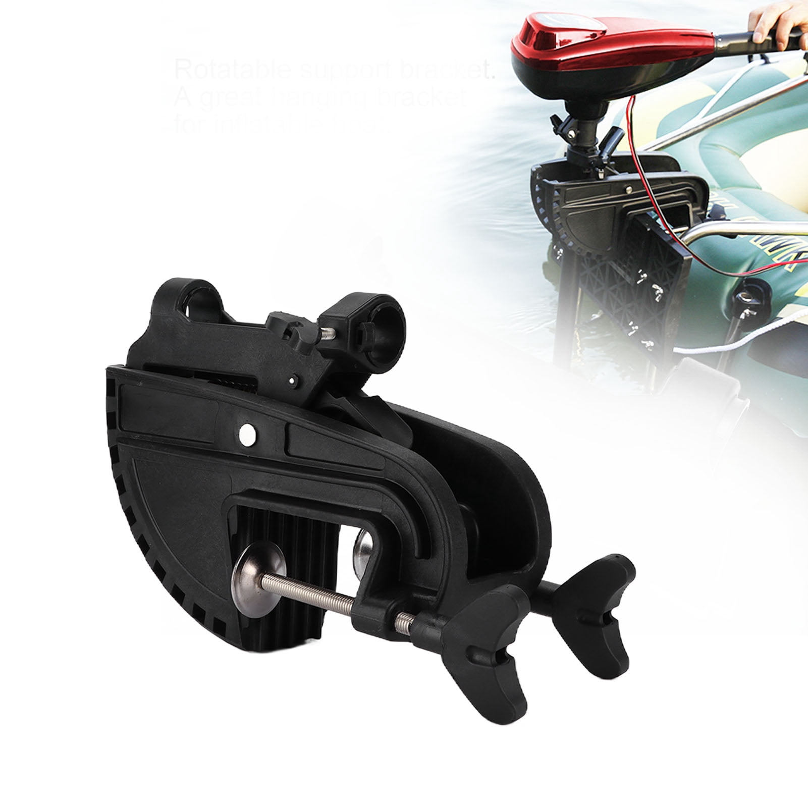 Boat Accessories Motor Thruster Bracket, 12V Motor Thruster Suspension Holder for Kayak for Inflatable Boat