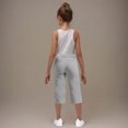 thumbnail image 4 of Fengactive Little Girls Straight Leg Dress Capri Pants High Waisted Office Work Pants Capris for Girls with Pockets, 4 of 9