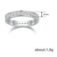 thumbnail image 5 of PERITANG With handcrafted details Cocktail Bridal Ladies For Her Sparkling Lightweight AAA Zircon CZ Ring Perfect Present Gift Box Included, 5 of 8