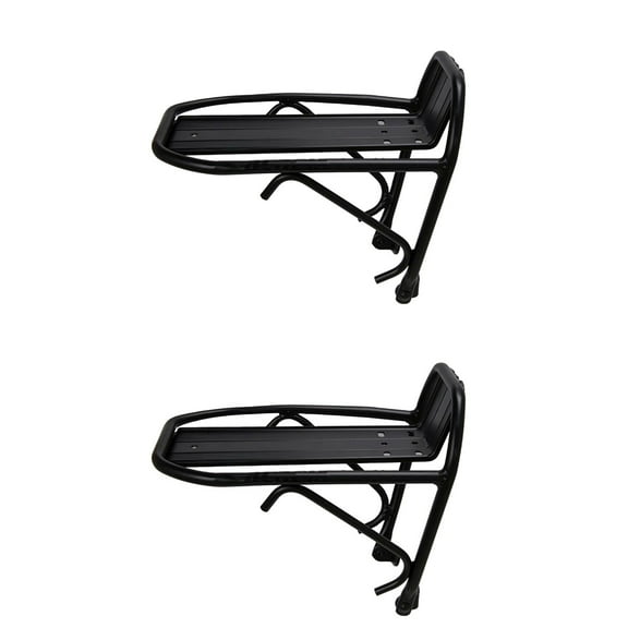 2 Pack Bike Roof Rack Carrier Front Fork Bike Rack Cycling Goods Carrier Black