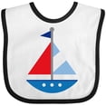 thumbnail image 3 of Inktastic Personalized Sailboat Boys or Girls Baby Bib, 3 of 4