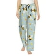 thumbnail image 2 of Lsque Bees Print Women's Pajama Pants, Lounge Pant - Comfortable Home Wear,Elastic Waistband, Stylish Design-Small, 2 of 9