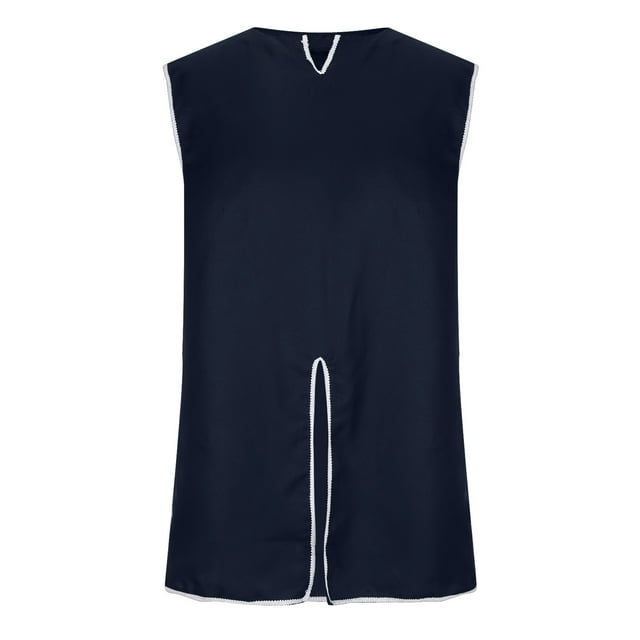 Jersey de moda informal para hombre, jersey de Halloween de longitud media liso, corsé pequeño con cuello en V, chaleco de disfraz de actuación Pompotops oipoqjl30854