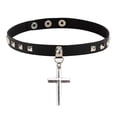 thumbnail image 2 of Collar para mujer, joyería para mujer, joyería para mujer, collar gótico de anime, collar simple, gargantilla para entusiastas, collar para mujer, gargantilla, joyería (negro), collar, 2 of 5