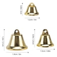thumbnail image 3 of 30pcs Christmas Metal Mini Bell Small Decorative Bell Christmas Craft (Golden), 3 of 8