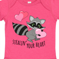 thumbnail image 4 of Inktastic Stealin' Your Heart Cute Raccoon Boys or Girls Baby Bodysuit, 4 of 5