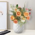 thumbnail image 3 of CSChome Artificial Flower Artificial Flower Bunch: Realistic Looking Non fading 5 Forks with 4 Rosebuds Perfect for Wedding Simulation Bouquets and Home Decor, 3 of 7