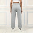 thumbnail image 6 of Karymi Running Shorts for Women Vertical Seam Jogger Sweatpants, Adjustable Drawstring Elastic Waist, Side Pockets, Elastic Ankle Cuffs Loose Fit Solid Trousers, 6 of 6