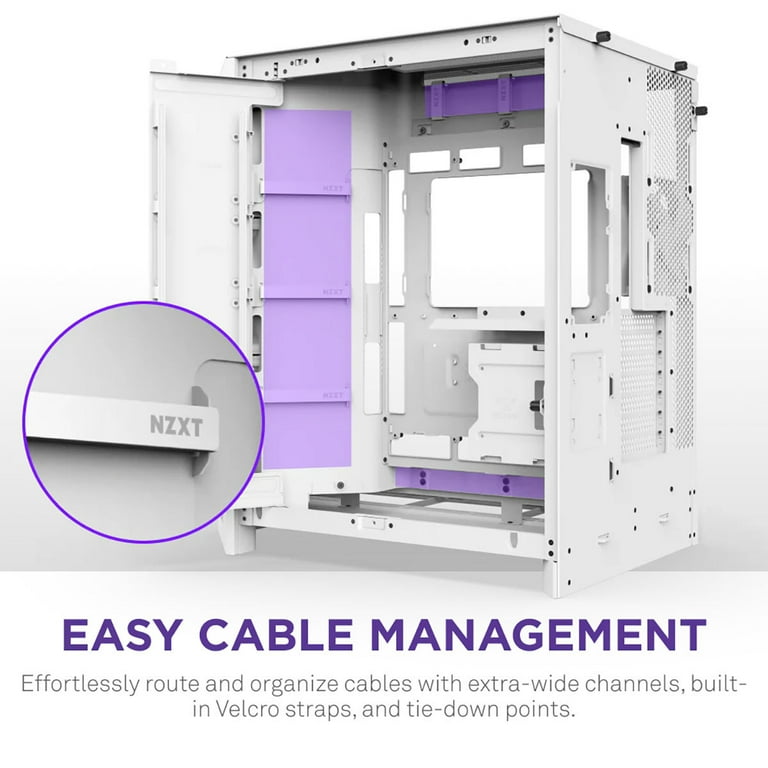 NZXT CMH92FWR1 H9 Flow RGB ATX Mid-Tower PC Case Dual Chamber