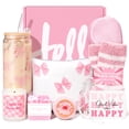 thumbnail image 1 of Set de cuidado personal Suhctuptx, 9 unidades, color rosa, para mujer, de Gift Basket, 1 of 7