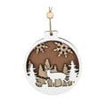 thumbnail image 3 of Colgador de pared navideño Letrero de madera navideño Colgante de de Navidad para decoración Fondo festivo de sala de estar al aire libre, 3 of 7