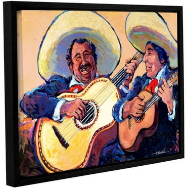ArtWall Rick Kersten "Mariachi De Cabo" Gallery-wrapped Floater-framed Canvas