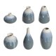 thumbnail image 1 of Juego de 6 jarrones de cerámica decorativos para el hogar, ideal para decorar el césped. azul claro, 1 of 9